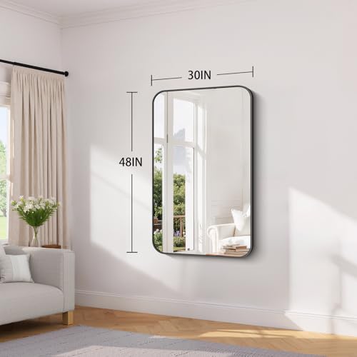 Koonmi Bathroom Wall Mirror,30x48 Inch Large Vanity Mirror for Over Sink - size: 48"L x 30"W