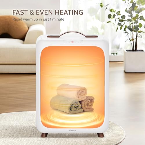 Keenray Towel Warmer Bucket, Luxury Rectangle Towel Warmer for Bathroom with Timer & Delay, Customized Fragrance, Child Lock, Fits 2 Large Towels, Blankets, Bathrobes, Ideal Gift for Him & Her - color: Checkerboard Color