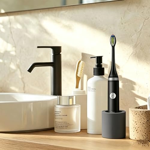 Toothbrush Holder | Diatomite Holder Stand for Bathroom Vanity Countertop Water Absorption Quick Drying Toothbrush Holder Stand