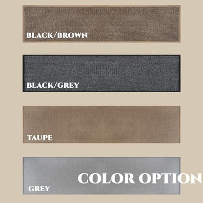 15'' Wide Long Bath Runner Mat, Super Absorbent Non-Slip Bathroom Rug, 59'' (Taupe, 15''X59'') - color: Taupe, size: 1'3" x 4'11" (Rectangular)