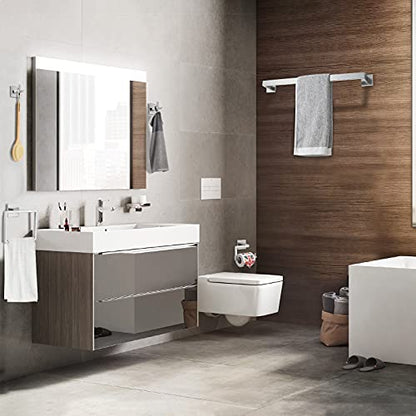 YACVCL 5-Piece Bathroom Hardware Accessories Set 23.6 inch Towel Bar Towel Rack Sets Modern Towel Ring Kit Stainless Steel Wall Mounted (Brushed Nickel) - color: Brushed Nickel
