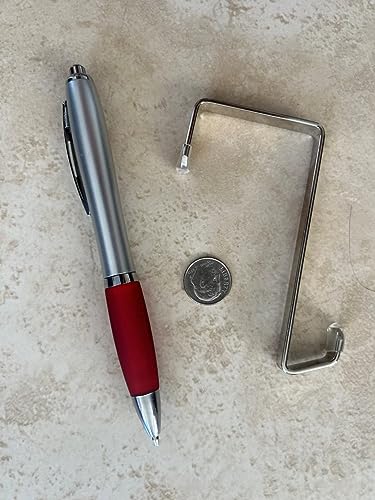 Heavy-duty Single Over Door Hooks, Stainless Steel Hanger Organizer for Hanging Bag, Towel, Bath Robe, Shoe Rack, Fit 1-1/2" to 1-3/4", Rubber Protective Head, Great Replacement (Silver, 4 Pack) - size: 4 Pack