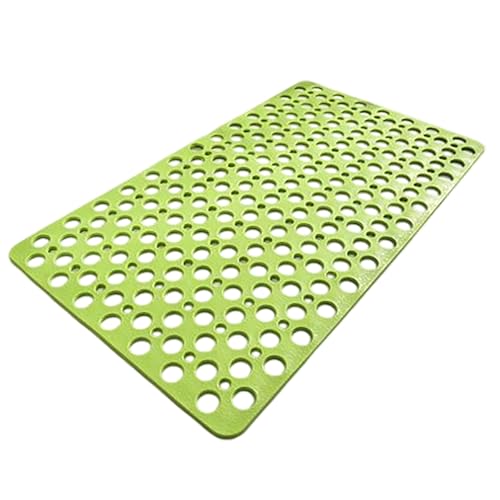 Bath Mat for Tub, 28 X 15 Inches Easy Clean Non Slip Machine Washable Large Bathroom Mat Set with Suction Cups and Drain Holes,Durable Grey Bath Mat for Home,Bathroom,Inside Shower Floor,Bathtub - color: Green