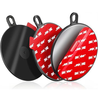 Dashboard Pad Mounting Disk for Suction Cup, 95mm (3.74") Heat Resistant Adhesive Disc for Dash Camera Windshield Holder, GPS, Tablet, Car Phone Bracket Base with Sticky Adhesion Replacement 3 Pack
