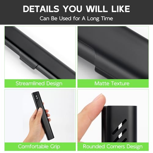Travel Toothbrush Case, Portable Toothbrush Holder, Durable Aluminum Toothbrush Storage Box, Small Breathable Manual Toothbrush Container for Traveling, School, Camping, Business Trip - Black - color: Black
