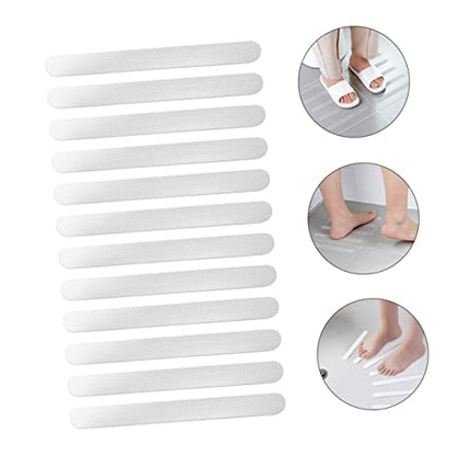 Ciieeo 12pcs Bathtub Sticker Slip Shower Sticker Skid Strips Peva Nonslip Adhesive Strips for Bathroom Safety