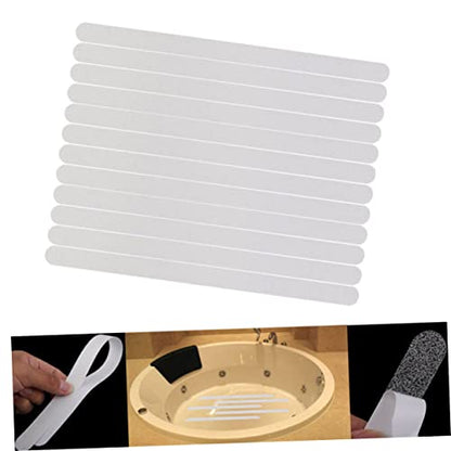 SOLUSTRE 36pcs Transparent Slip Bath Safety Stickers Adhesive Shower Treads for Bathtubs Floors Stairs Non Slip Strips Enhance Traction - size: 36 Pcs