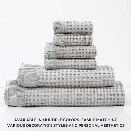 Luxury 100% Cotton Towel Set – 8 Piece Bathroom Towel Set (2 Bath Towels, 2 Hand Towels, 4 Washcloths) – Soft & Absorbent Towels for Bathroom (Camel) - color: Camel