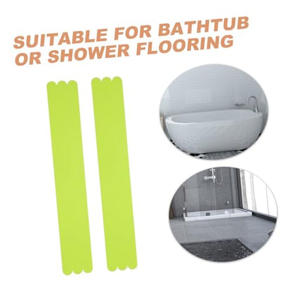 Alipis 24pcs Transparent Non-Slip Bathtub Strips Adhesive Shower Stickers for Safety Anti-Skid Floor Tape for Bathtub and Shower Use Easy Installation Slip Prevention