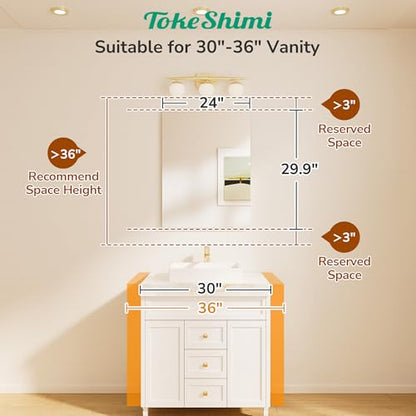 24x30 Frameless Bathroom Mirror, Vanity Bathroom Mirror for Wall Shatterproof Modern Rectangle Mirrors for Bedroom, Living Room, Entryway, Home Gym, Entryway - size: 30"L x 24"W, style: Frameless