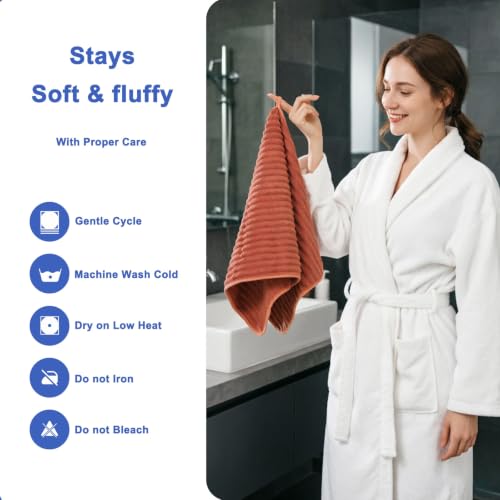 3-Piece Hand Bath Towels 14 X 29.6 Inchs, Quick-Dry Microfiber Washcloths with Hanging Loop, Soft & Absorbent Face Towels for Bathroom Kitchen Gym Travel - color: 3orange