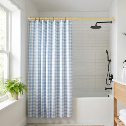 Tension Curtain Rod Gold Tension Rod 28 To 48 Inch Spring Curtain Rods Non Slip Tension Rods 1pcs for Windows No Drilling Adjustable Tension Rods of Curtains Window Closet Kitchen Wardrobe - color: Gold, size: 28-48 inch 1pcs
