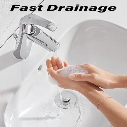 2 Pack Universal Bathroom Sink Drain Pop-Up Stopper, Bathroom Sink Stopper 1.06"-1.50" for Bathroom Sink Stainless Steel Floor Drain Strainer, Standard Universal Drain Strainer