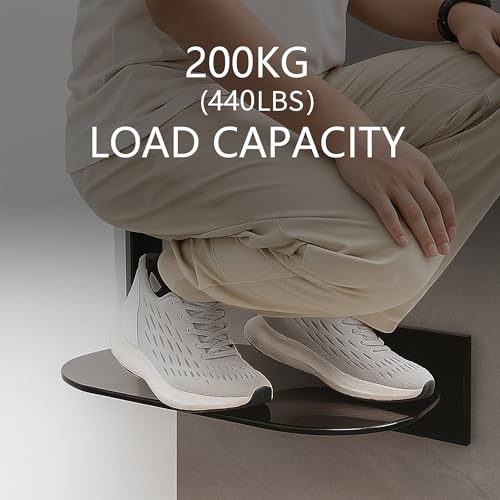 Folding Shower Seat Wall Mounted Shower Chair 15.7" with Embed CS Seat Bracket Bistable Structure Aluminum Base 440lb Load Capacity for Bathroom Remodel, White - size: White