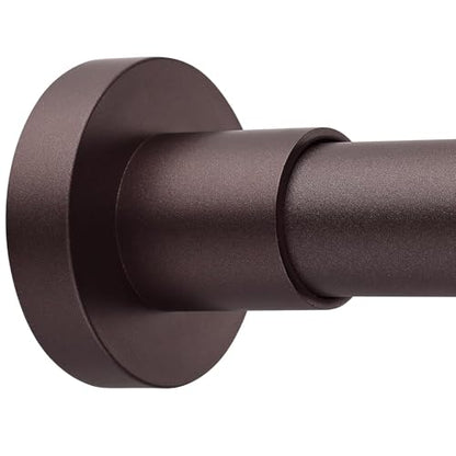 BRIOFOX Shower Curtain Rod Adjustable 18-64 Inch, Stainless Steel Spring Tension Shower Rod No Drilling Non Slip, Bronze - color: Bronze, size: 18-64 Inch