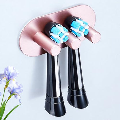 Electric Toothbrush Head Holder, Toothbrush Holders Wall Mounted, Adhesive Tooth Brush Head Holder Organiser, Electric Toothbrushs Holder, Shower Tooth Brushing Holder (Rose Gold, Small) - color: Rose Gold, size: Small