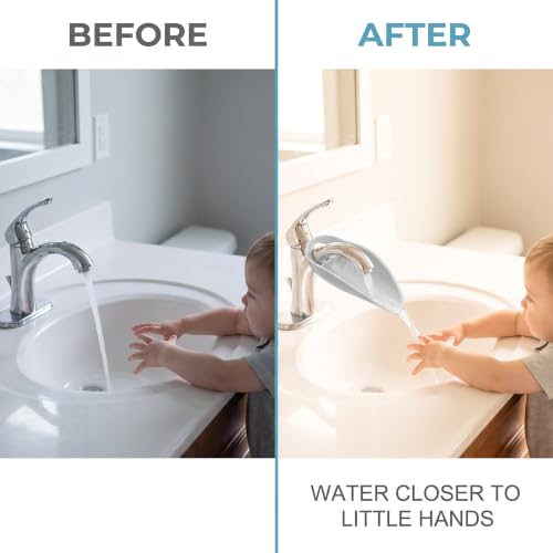 Faucet Extender for Toddlers - Sink Extender for Kids Hand Washing, Bathroom Sink Spout Wash Helper for Children Baby Bathroom Safety Sink Extender Faucet Extender for Kids