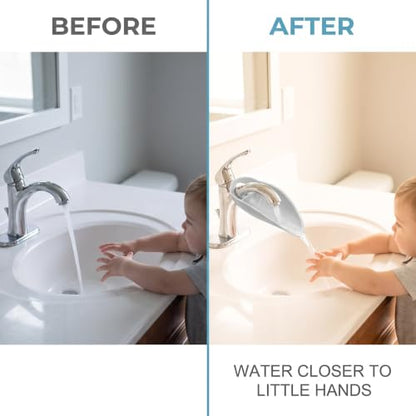 Faucet Extender for Toddlers - Sink Extender for Kids Hand Washing, Bathroom Sink Spout Wash Helper for Children Baby Bathroom Safety Sink Extender Faucet Extender for Kids