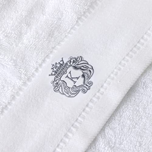 Luxury Bathroom Super Soft and Highly Absorbent Premium 100% Cotton Bath Towel Set for Gifts (White-K) - color: White-k