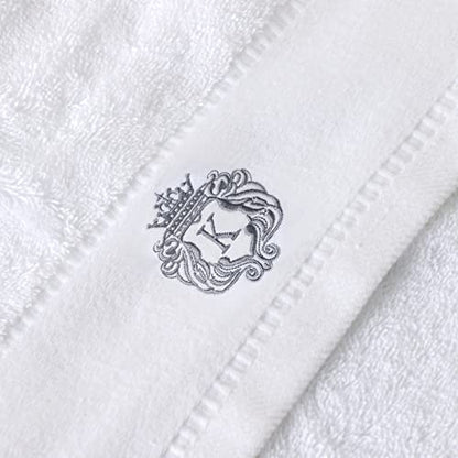 Luxury Bathroom Super Soft and Highly Absorbent Premium 100% Cotton Bath Towel Set for Gifts (White-K) - color: White-k