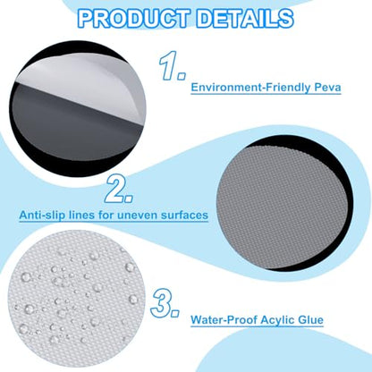 PATIKIL Bathtub Non Slip Stickers, 6 Pack Safety Shower Floor Anti Slip Stickers with Adhesive Decals Scraper for Bath Tub Shower Floor Stair, Clear - color: Clear
