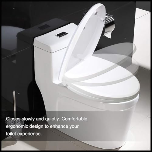 Quick Release Toilet Seat - Standard Loo WC Seat for Easy Cleaning and Installation - size: 36*44cm