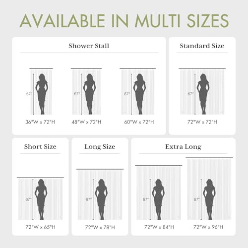 AmazerBath Extra Long Shower Curtain Liner, Clear, 84 Inches Long, 72x84 Plastic Curtain Liner, Cute PEVA Tall Shower Liner for Bathroom with 3 Magnets - color: Clear, size: 72"W x 84"L (Pack of 1)