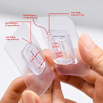 6 Pairs Wall Mounted Replacement Sticky Pads for Kitchen Bathroom Shower Caddy Organizer Rack Holder Nail Free Adhesive Hooks (6 Concave and 6 Convex) - color: Concave and Convex