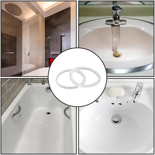 2Pcs Bathroom Sink Plug SiliconeSeal Washers, Bathroom Pop Up Sink Plugs Replacement Washers 31mm
