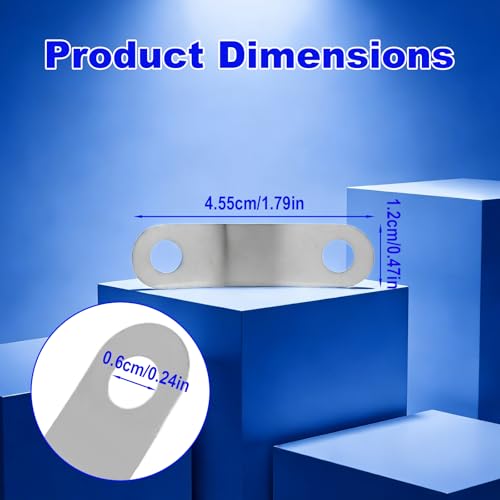 10pcs Pop-Up Clevis Clip, Stainless Steel U-Shaped Spring Sink Stopper Bracket Clips Replacement for Tub Drain Mount Linkage Assembly Compatible with Danco 34807 Parts