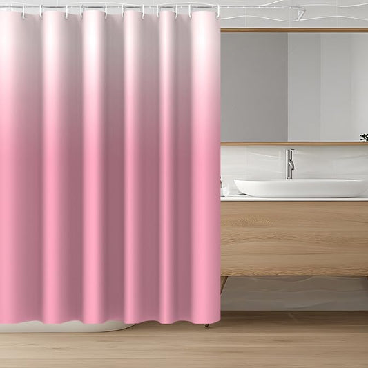 Shower Curtain Liner, 100% Waterproof Peva Shower Curtains with 3 Duty Heavy Bottom Magnets and 12 Rust Proof Grommets, 72x72 Weighted Shower Liner for Shower Stall, Bathtubs - color: Gradient Pink