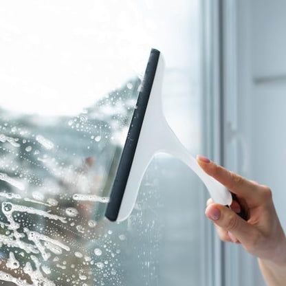 Black Squeegee Replacement Blades, 41in/roll Silicone Window Rubber Squeegee Refill Blades Head for Windows, Shower Doors, Glass Cleaning