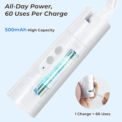 Portable Bidet for Travel, 500mAh Electric Handheld Bidet with 400ml Bottle | Rechargeable Bidet Sprayer, IPX7 Waterproof High Pressure Jet Spray for Men Women Postpartum & Camping