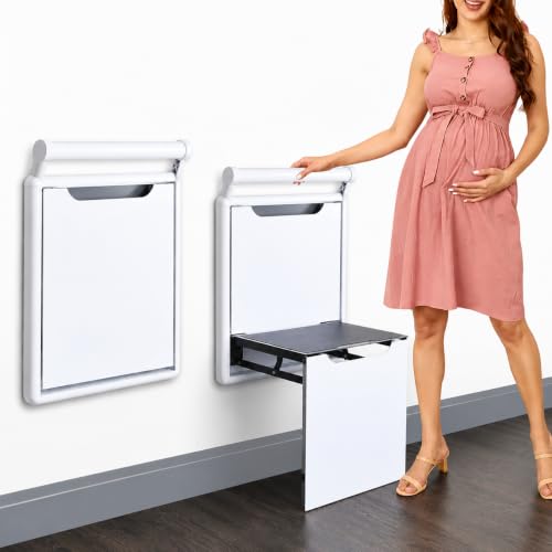Wall Mounted Chair Shoes Shower Seat:Folding,Holder 500 LB