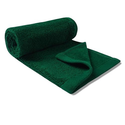 Fingertip Hand Towel | Absorbent |11x18 | Terry Velour Premium Washcloths, Bathroom use, 100% Cotton, Face, fingertip, Soft, Guest Towels (Pack of 4) (4, Green) - color: Green