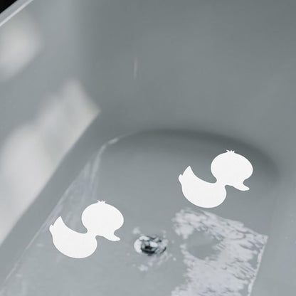 20 Duck Bathtub Non-Slip Stickers Anti Slip Shower Stickers for Kids Bathroom Cartoon Duck Bath Stickers Adhesive Ducks for Tub 4.13 X 3.54 X 0.31 in