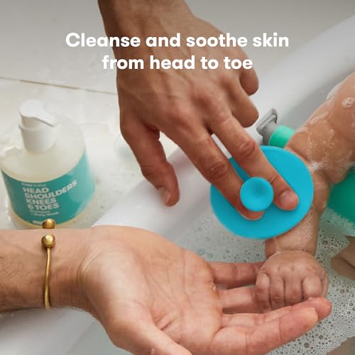 Frida Baby DermaFrida SkinSoother Baby Bath Brush, Baby Essentials, 1 Pack | Cradle Cap Brush for Babies, Baby Essential for Dry Skin, Cradle Cap Treatment and Eczema - style: SkinSoother 1ct