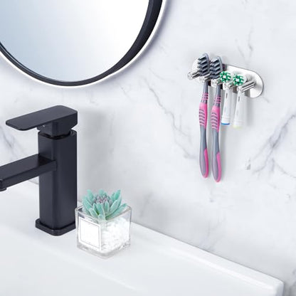 Electric Toothbrush Head Holder, Toothbrush Holders Wall Mounted, Adhesive Tooth Brush Head Holder Organiser, Electric Toothbrushs Holder, Shower Tooth Brushing Holder (Silver, Large) - color: Silver, size: Large