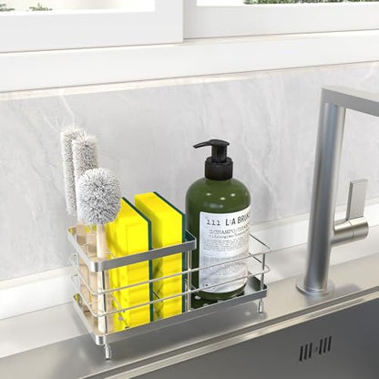 Luxspire Toothbrush Holders, 6 Slots Stainless Steel Tooth Brush Holder with Drainage, Toothbrush Holder for Bathroom Countertop & Kitchen Sink, Bathroom Accessories, Silver | Toothbrush Holders With Drainage, For Bathroom Countertop & Kitchen Sink, Bathr