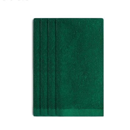 Fingertip Hand Towel | Absorbent |11x18 | Terry Velour Premium Washcloths, Bathroom use, 100% Cotton, Face, fingertip, Soft, Guest Towels (Pack of 4) (4, Green) - color: Green