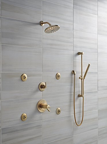 Delta Faucet Compel Slide Bar Hand Held Shower with Hose, Gold Handheld Shower Head, Slide Bar Hand Shower, Gold Handheld Shower, Detachable Shower Head, Champagne Bronze 7085-CZ - color: Champagne Bronze