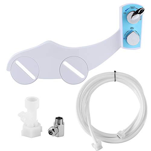Non - Electric Bidet Toilet Attachment | Hot & Cold Water Temperature Control | 5 Pressure Modes for Personal/Feminine Care | Easy Tool - Less Install