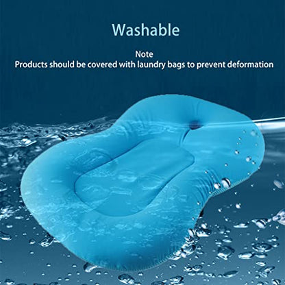 Baby Bath Mat, KAKIBLIN Baby Bath Cushion Soft Anti-Slip Bath Pad 0-6 Month Infant Bath Pillow, Blue - color: Blue