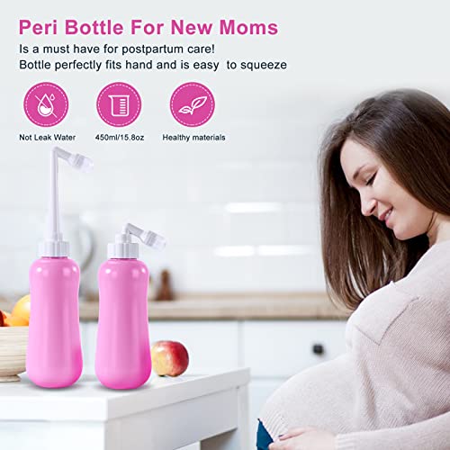 Portable Bidet Travel Large Capacity 15.8oz Personal Toilet Handheld Pink - color: Pink