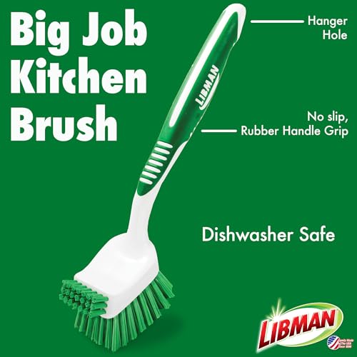 Libman Bottle & Dish Kitchen Brush Kit with Straw Cleaner, 4 Brush Styles | Kitchen scrub brush kit for bottles, dishes, and straws; 3 brushes plus straw cleaner. - style: Bottle & Dish Brush Kit