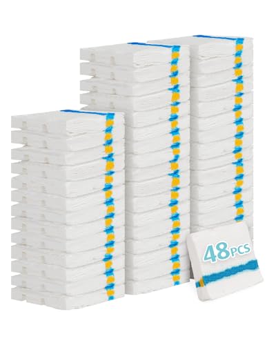 AIR U+ 48 Count Flushable Toilet Brush Refills for Scrubbing Bubbles | Refills Only, Disposable Toilet Brush Refill Pads for Toilet Bowl and Bathroom, Toilet Brush Accessories - color: 48 Refills