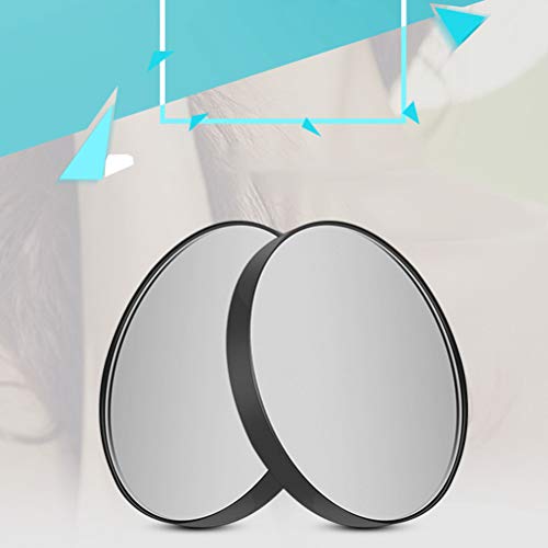 FRCOLOR 3.5 Inch 5X Magnified Suction Cup Makeup Mirror Compact Round Cosmetic Mirror for Bathroom Bedroom Travel