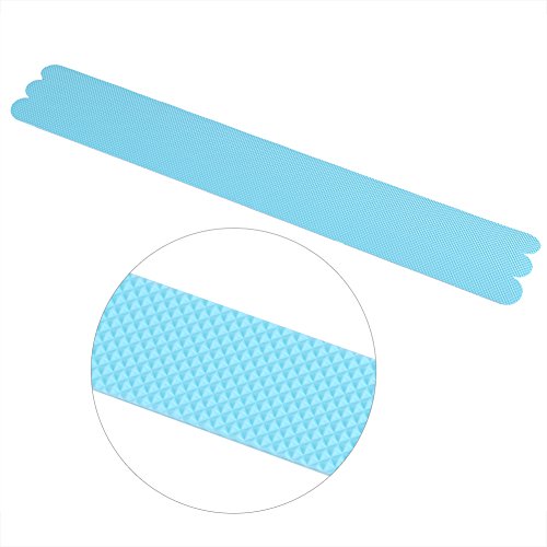 Anti-Skid Tape, 38x2cm Bathroom Anti Slip Tape Safety No Skid Strip Adhesive Sticker for Bathtub Ceramic Floor Bathrooms, Stairs, Decking(Blue) - color: Blue