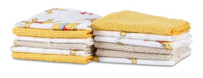 Disney Baby Washcloths 12 Pack – Ultra Soft Baby Wash Cloths, Lilo & Stitch (Stitch & Angel), Winnie the Pooh & Mickey Mouse, Absorbent Newborn Bath Essentials - color: Winnie the Pooh II