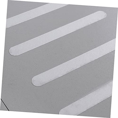 STOBOK 8sets Strips for Bathroom and Stairs of Strong Adhesive Non- Tape for Safe Shower and Bathtub Use Easy to Install for Home and Pool Areas